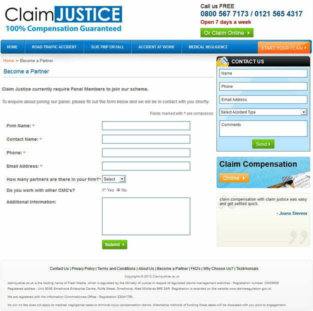 Claim Justice - Become a Partner