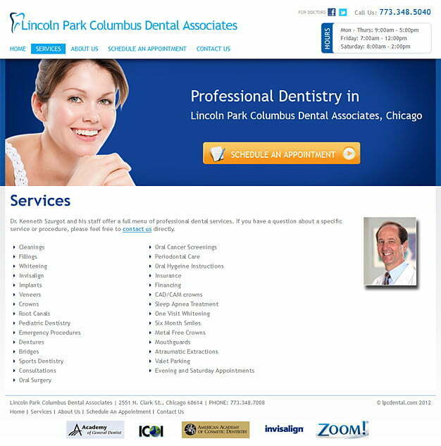 Lincoln park columbus dental Associates Services