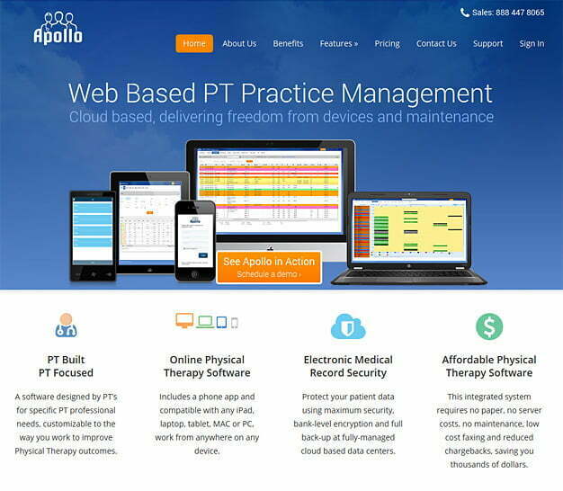 Apollo Practice Management home page