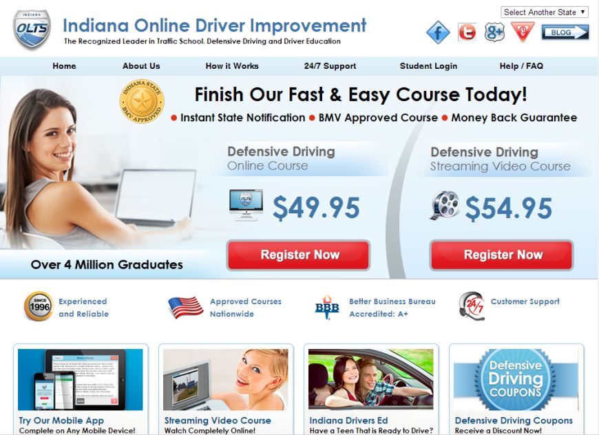 Indiana Driver home page