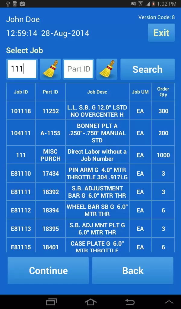 Cloud based online time clock software for manufacturing units