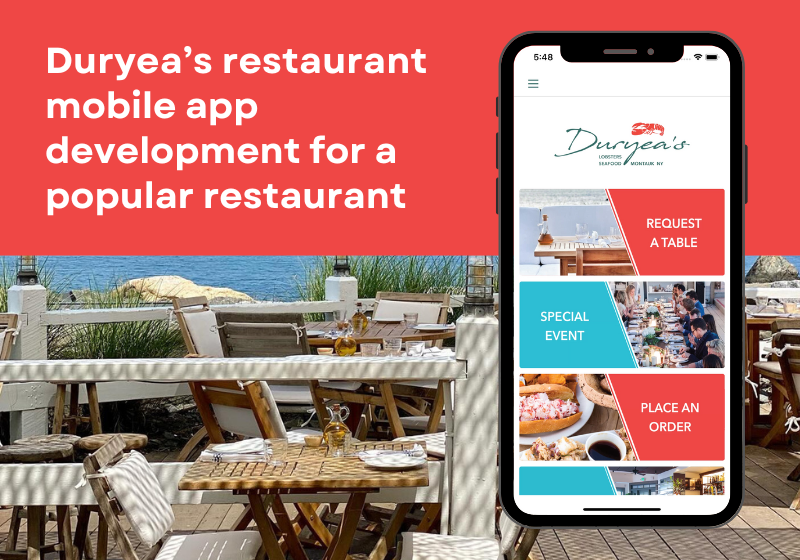 Duryea’s Restaurant Mobile App Development for a Popular Restaurant
