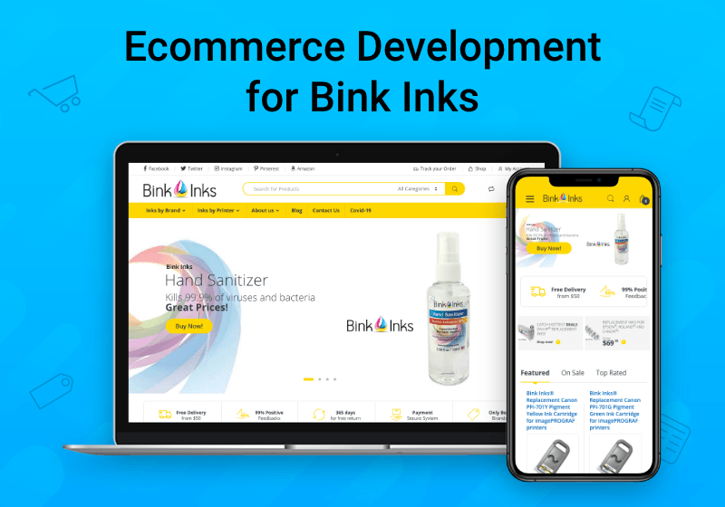 Ecommerce Development for Bink Inks