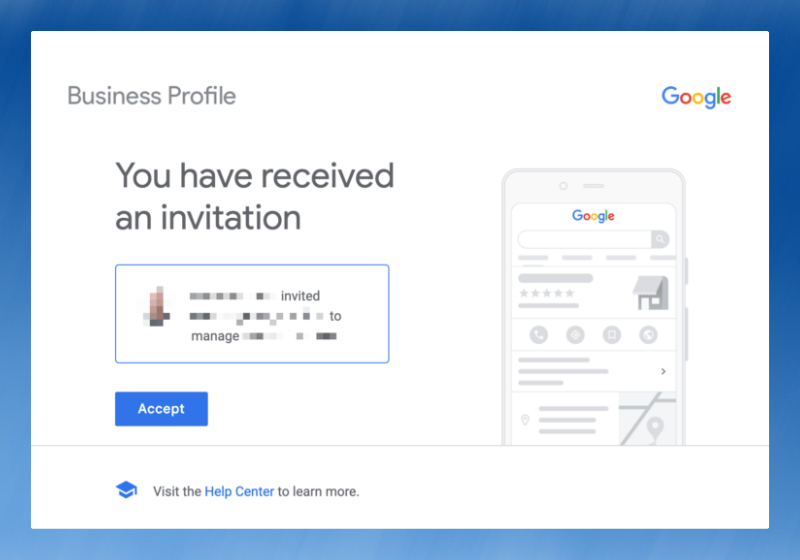 User will receive invitation