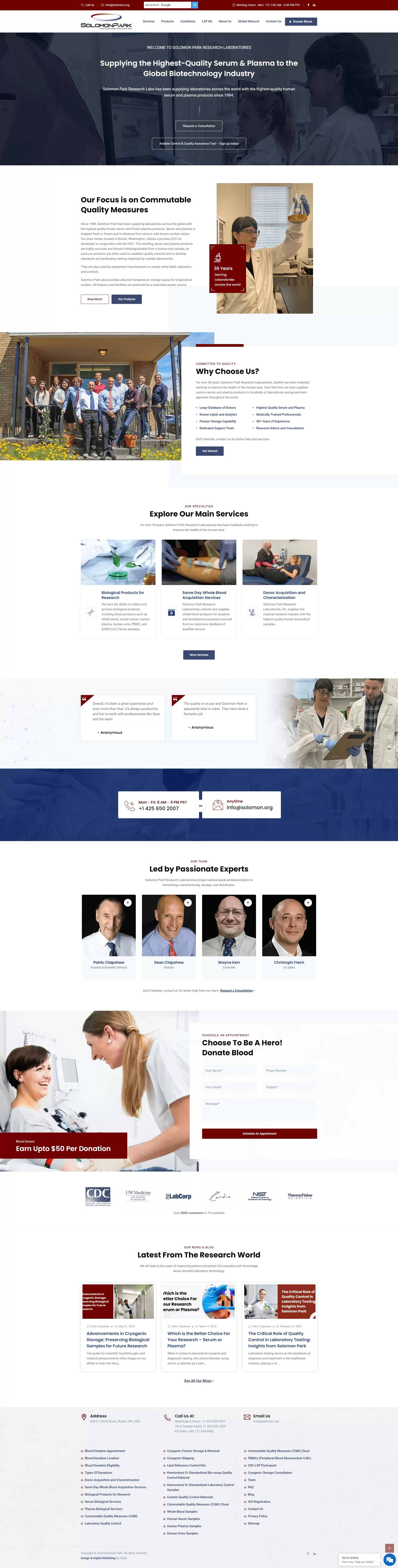 Solomon Park Changing the genetics for a leading medical research lab